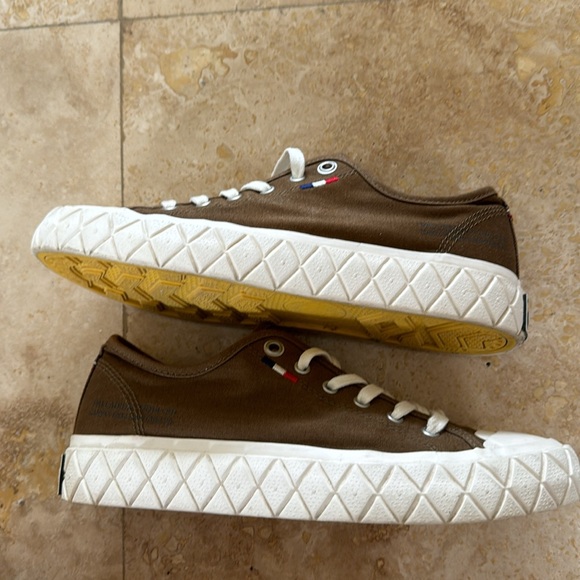 PALLADIUM Palla Ace CVS Olive canvas sneakers Women's 7.5 - Picture 3 of 5